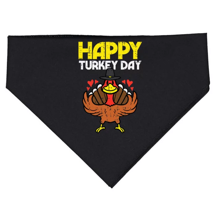 Funny Thanksgiving Pilgrim Hat Turkey Costume USA-Made Doggie Bandana