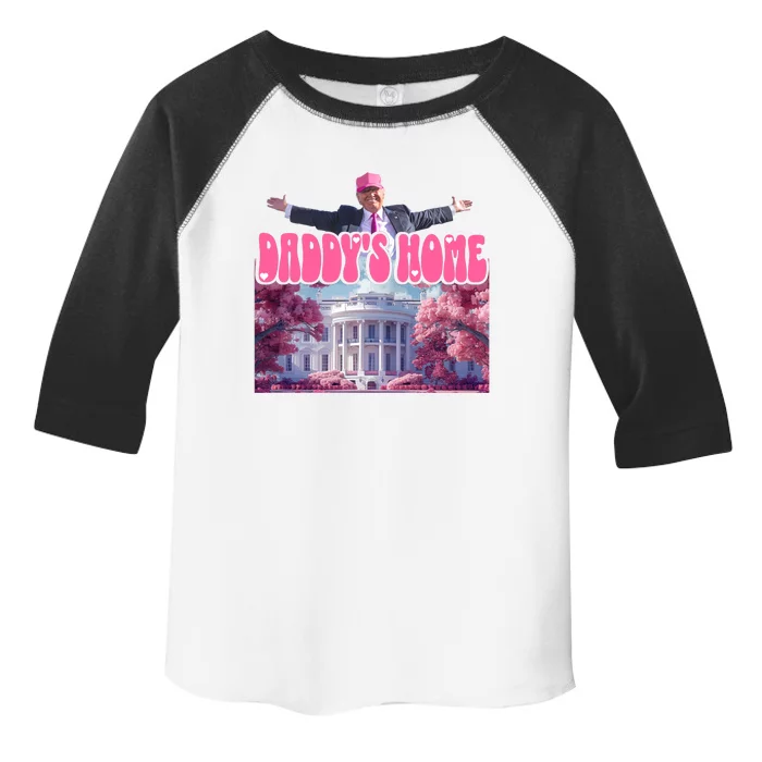 Funny Trump Pink 2024 DaddyS Home Gift Toddler Fine Jersey T-Shirt