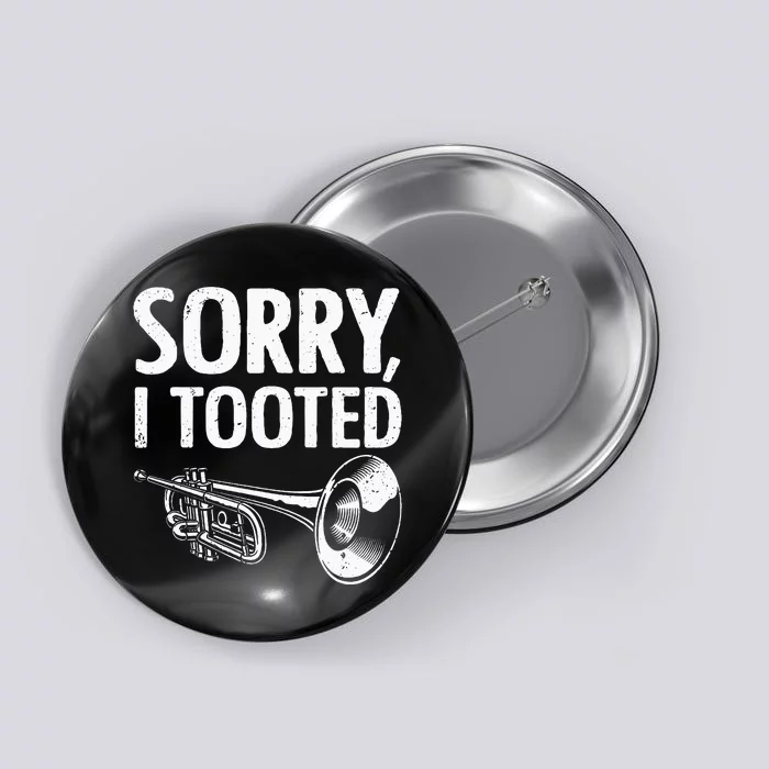 Funny Trumpet Player Design Trumpet Trumpeter Button