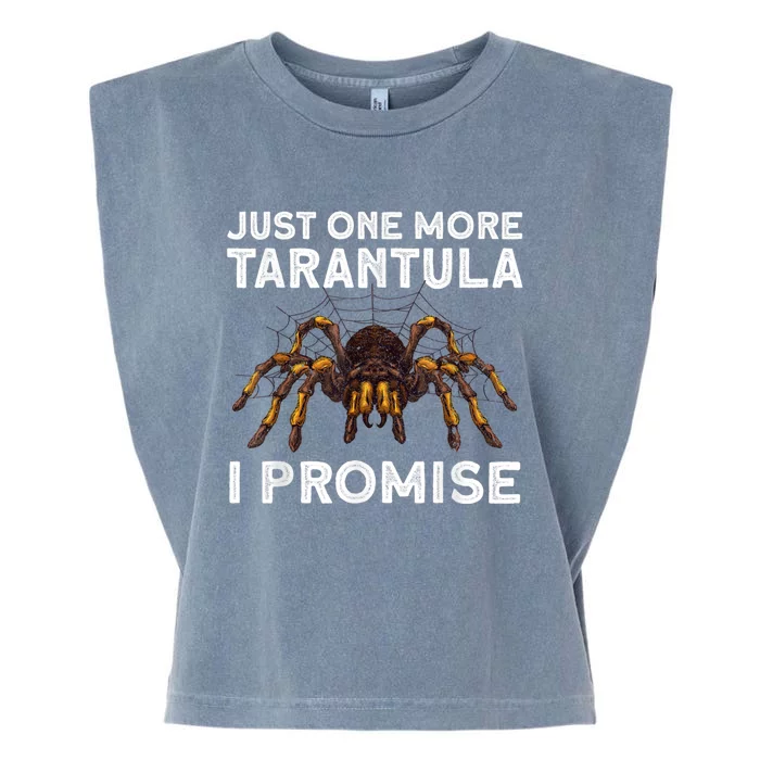 Funny Tarantula Pet Holder Just One More Tarantula I Promise Garment-Dyed Women's Muscle Tee