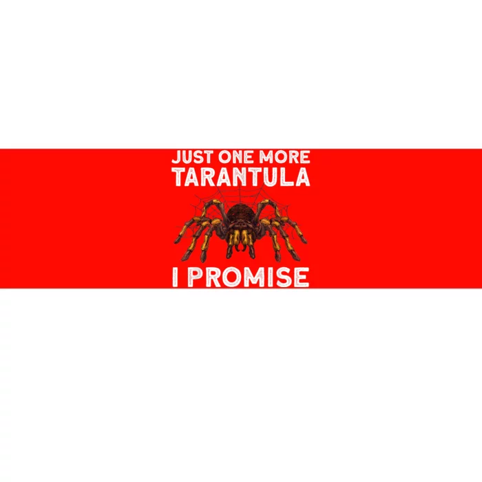 Funny Tarantula Pet Holder Just One More Tarantula I Promise Bumper Sticker