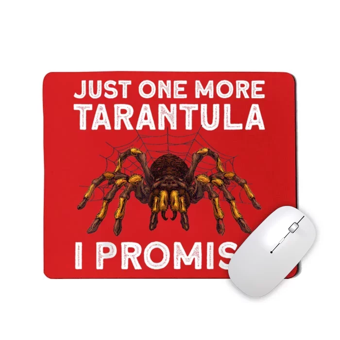 Funny Tarantula Pet Holder Just One More Tarantula I Promise Mousepad