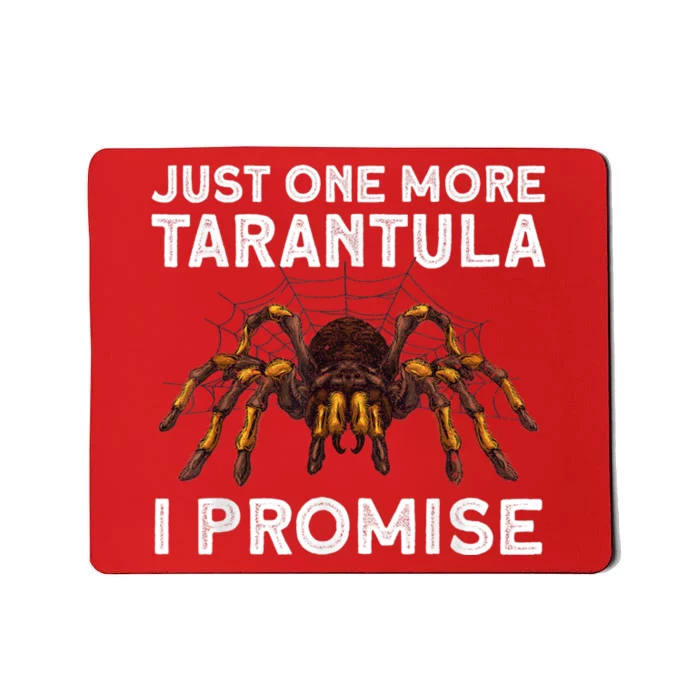 Funny Tarantula Pet Holder Just One More Tarantula I Promise Mousepad