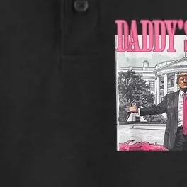 Funny Trump Pink Daddys Home  Trump 2024 Dry Zone Grid Performance Polo