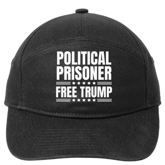 Free Trump Political Prisoner Real Verdict November 5 2024 7-Panel Snapback Hat