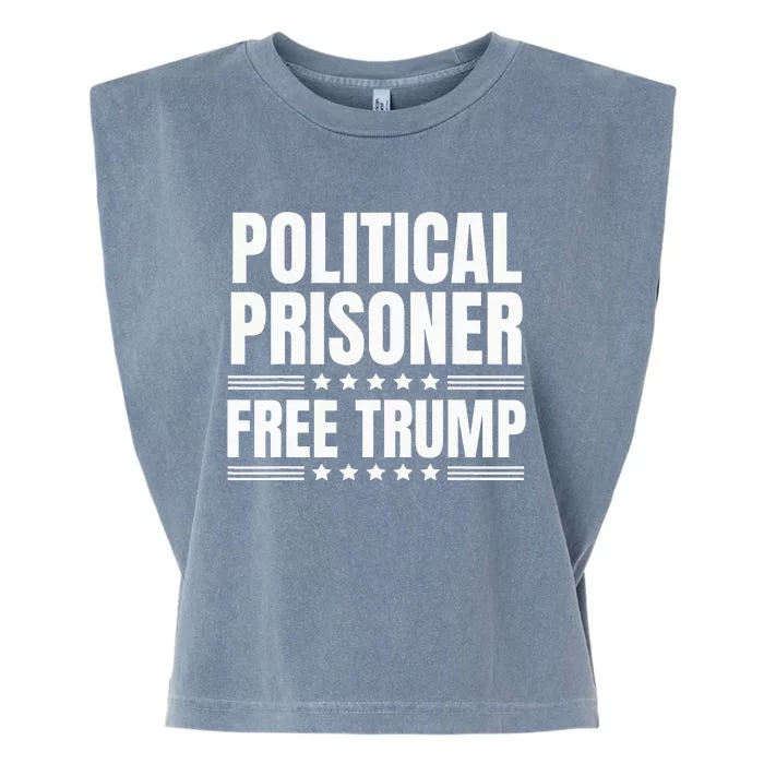 Free Trump Political Prisoner Real Verdict November 5 2024 Garment-Dyed Women's Muscle Tee