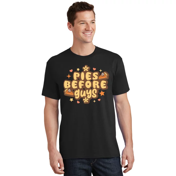 Funny Thanksgiving Pie Lover Retro Design T-Shirt