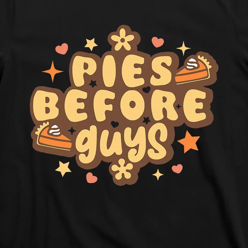 Funny Thanksgiving Pie Lover Retro Design T-Shirt