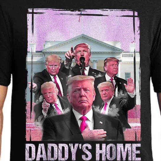 Funny Trump Pink Daddys Home Trump 2024 Pajama Set