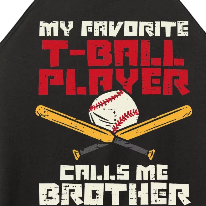 Favorite Tball Player Brother Baseball Family Women’s Perfect Tri Rocker Tank