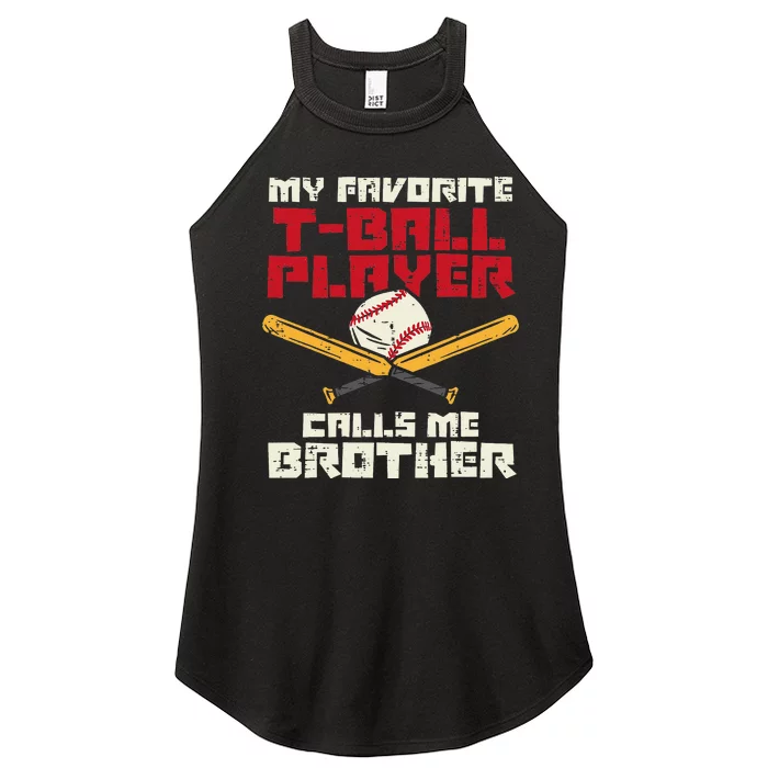 Favorite Tball Player Brother Baseball Family Women’s Perfect Tri Rocker Tank