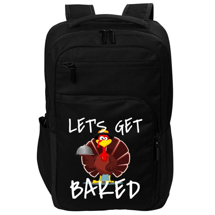 Funny Thanksgiving Pilgrim Turkey Marijuana Gift Impact Tech Backpack