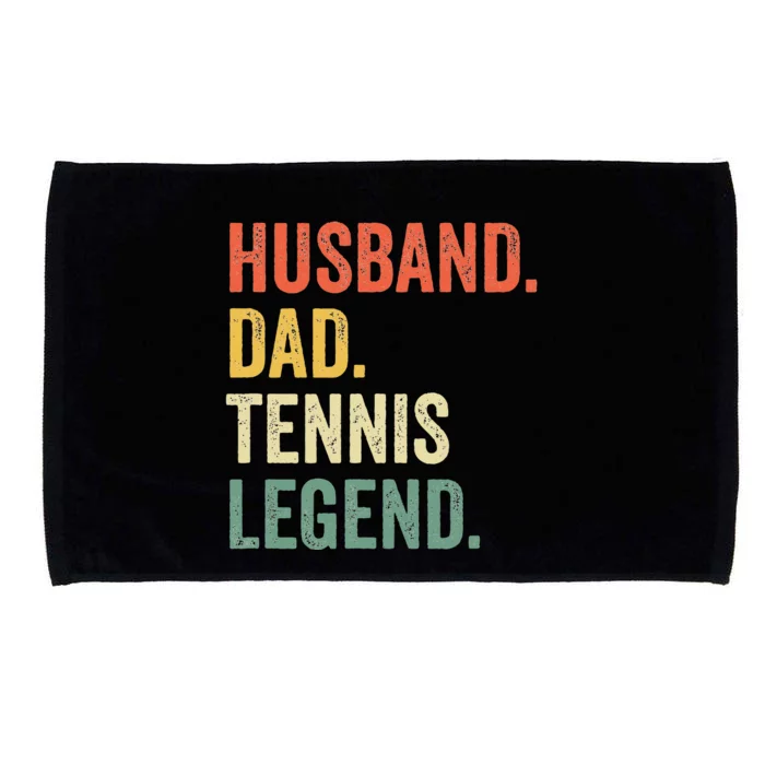 Funny Tennis Player Husband Dad Tennis Legend Vintage Microfiber Hand Towel