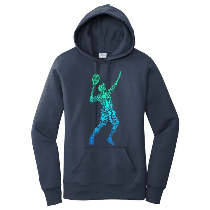 Funny Tennis Player Gift Women's Pullover Hoodie