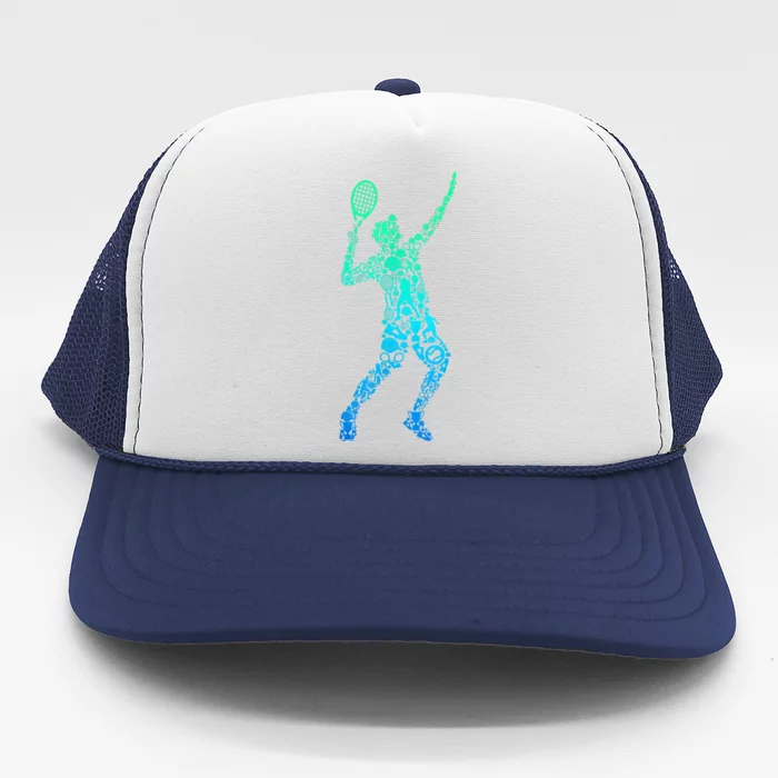 Funny Tennis Player Gift Trucker Hat