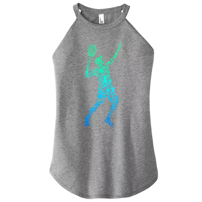 Funny Tennis Player Gift Women’s Perfect Tri Rocker Tank