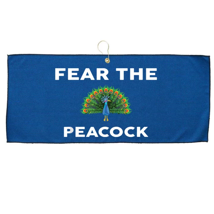 Fear The PEACOCK PEACOCKS Large Microfiber Waffle Golf Towel