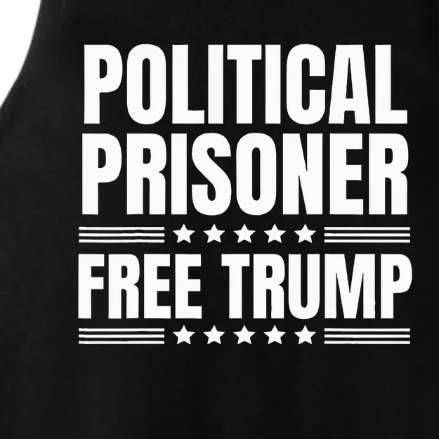 Free Trump Political Prisoner Real Verdict November 5 2024 Ladies Tri-Blend Wicking Tank