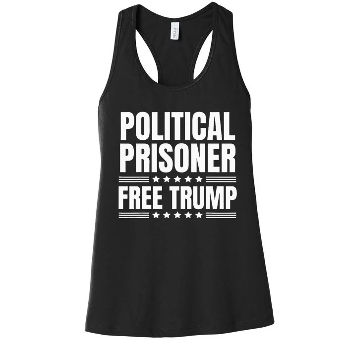 Free Trump Political Prisoner Real Verdict November 5 2024 Women's Racerback Tank