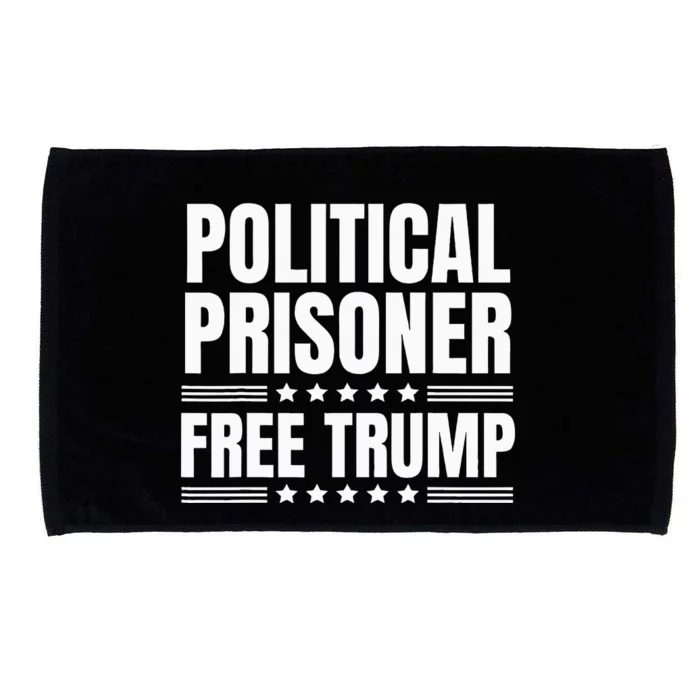 Free Trump Political Prisoner Real Verdict November 5 2024 Microfiber Hand Towel