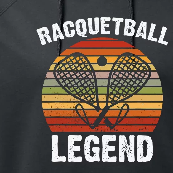 Funny Tennis Player Racket Ball Game Gift Performance Fleece Hoodie