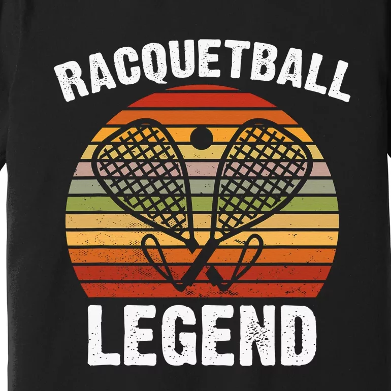 Funny Tennis Player Racket Ball Game Gift Premium T-Shirt