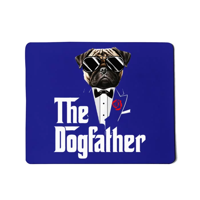 Funny The Pug Dog Father Pug Dog Dad Christmas Mousepad