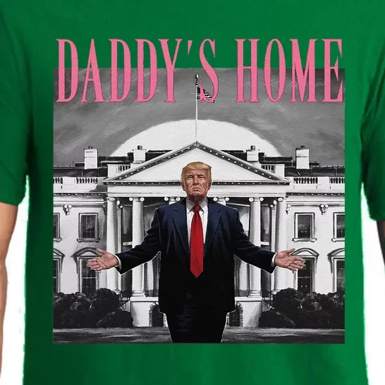 Funny Trump Pink Daddys Home  Trump 2024 Pajama Set