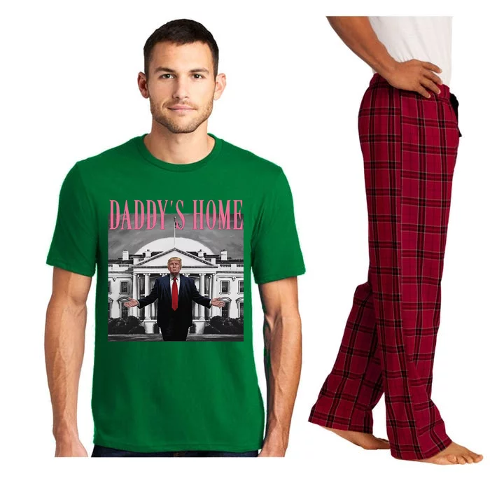 Funny Trump Pink Daddys Home  Trump 2024 Pajama Set