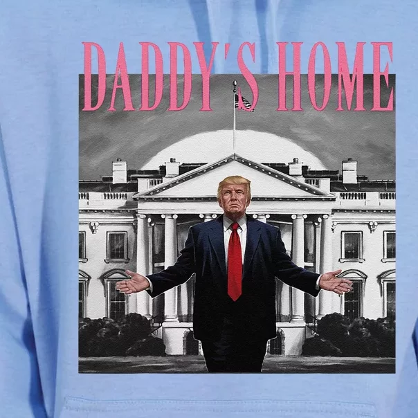 Funny Trump Pink Daddys Home  Trump 2024 Unisex Surf Hoodie