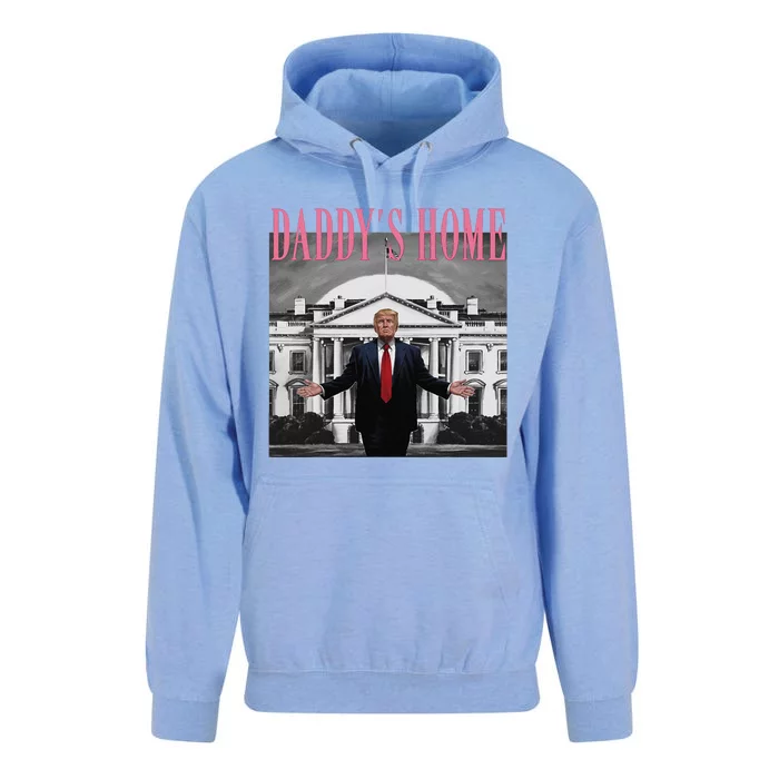 Funny Trump Pink Daddys Home  Trump 2024 Unisex Surf Hoodie