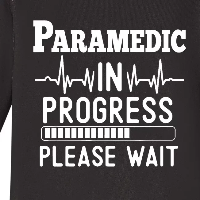 Funny Training, Paramedic In Progress, Medical Student Baby Long Sleeve Bodysuit