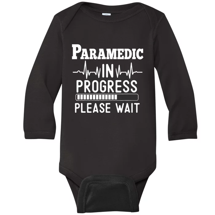 Funny Training, Paramedic In Progress, Medical Student Baby Long Sleeve Bodysuit