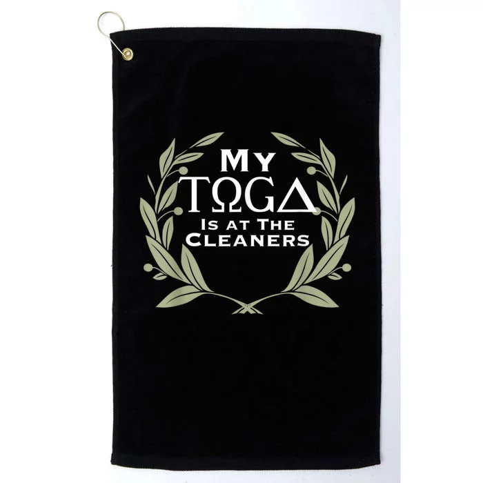 Funny Toga Party Platinum Collection Golf Towel