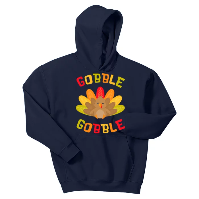 Funny Thanksgiving Party Turkey Gobble Me Swallow Me Kids Hoodie