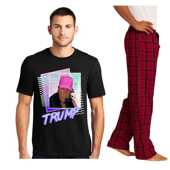 Funny Trump Pink Cap Making Phone Call Trump Lovers Pajama Set