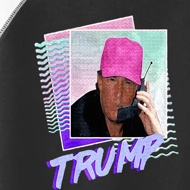 Funny Trump Pink Cap Making Phone Call Trump Lovers Toddler Fine Jersey T-Shirt