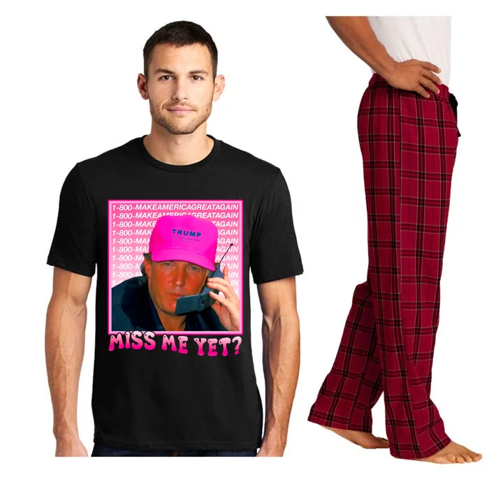 Funny Trump Pink Miss Me Yet Trump 2024 President 2024 Pajama Set