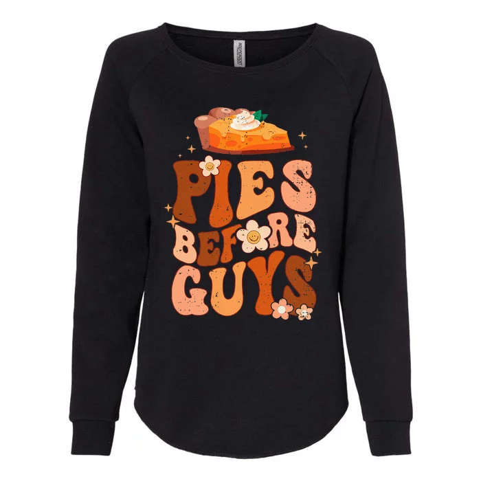 Funny Thanksgiving Pies Before Guys Womens California Wash Sweatshirt