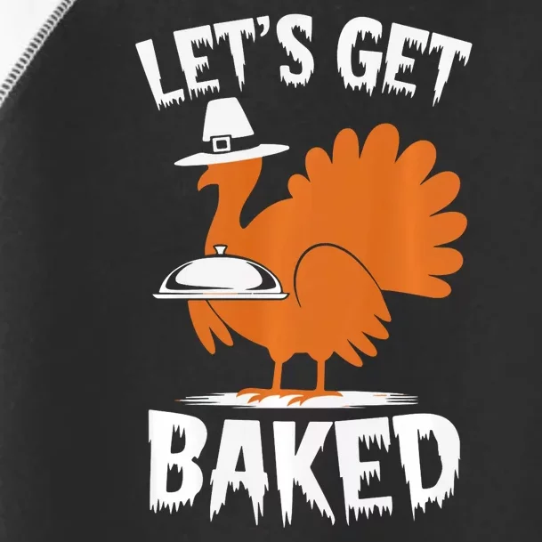 Funny Thanksgiving Pilgrim Turkey Marijuana Humor Design Toddler Fine Jersey T-Shirt