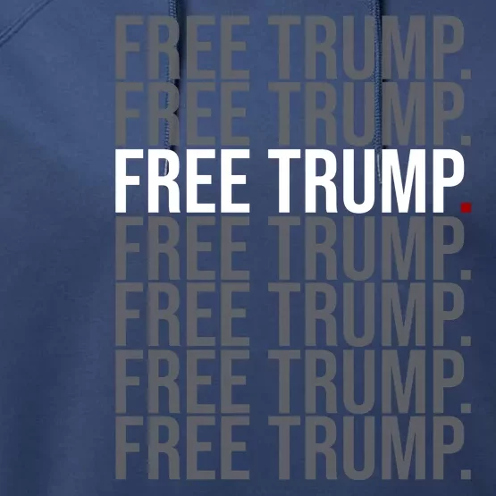 Free Trump Pro Republican Political Performance Fleece Hoodie