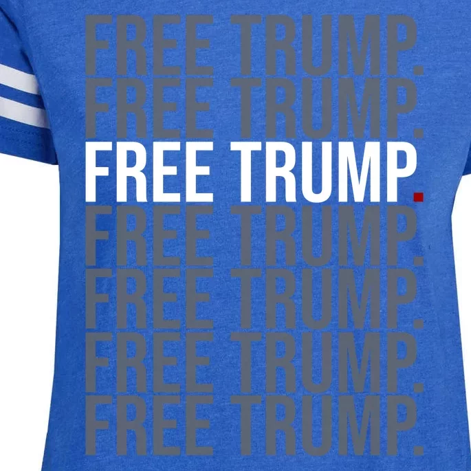 Free Trump Pro Republican Political Enza Ladies Jersey Football T-Shirt