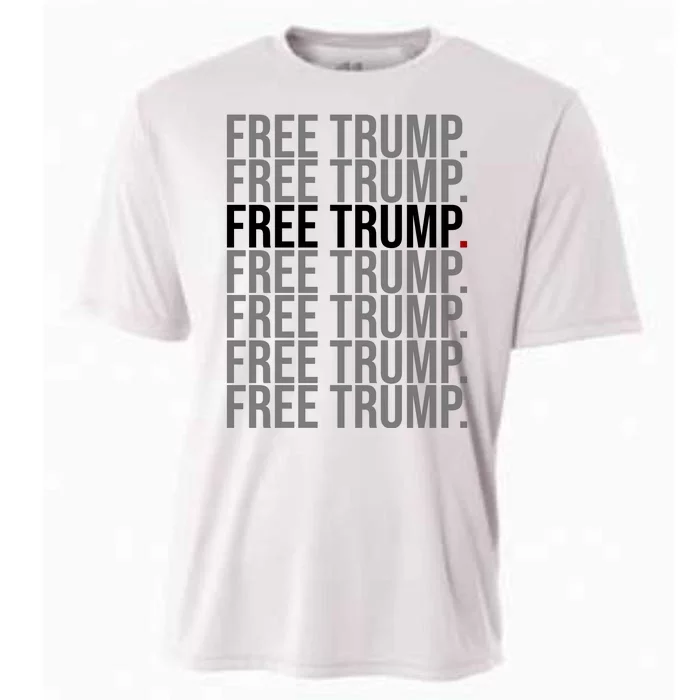 Free Trump Pro Republican Political Cooling Performance Crew T-Shirt