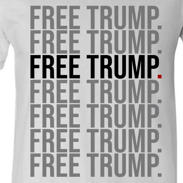 Free Trump Pro Republican Political V-Neck T-Shirt