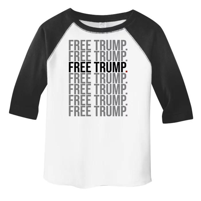 Free Trump Pro Republican Political Toddler Fine Jersey T-Shirt