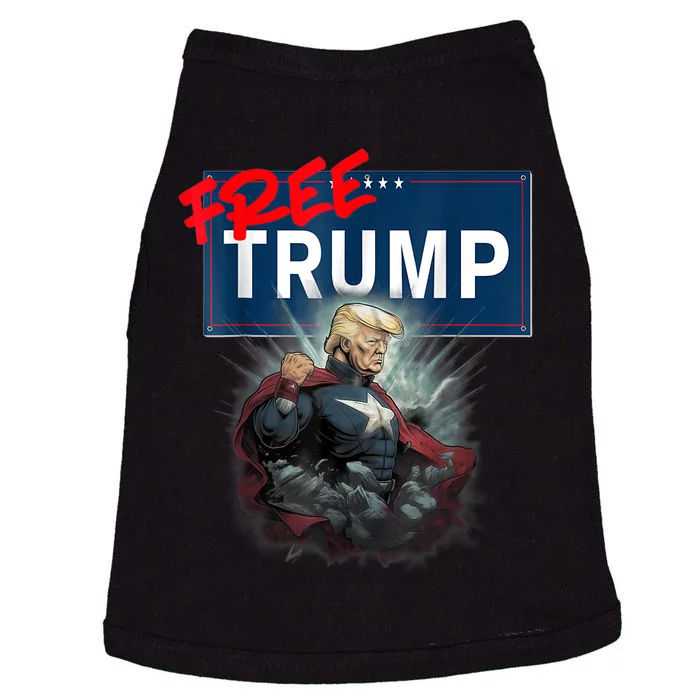 Free Trump Protest Political Support Election Activist Funny Doggie Tank