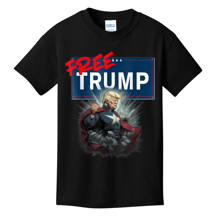 Free Trump Protest Political Support Election Activist Funny Kids T-Shirt