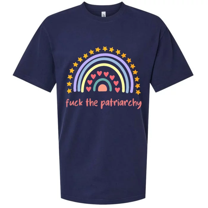 Fuck The Patriarchy Smash The Partriarchy Sueded Cloud Jersey T-Shirt