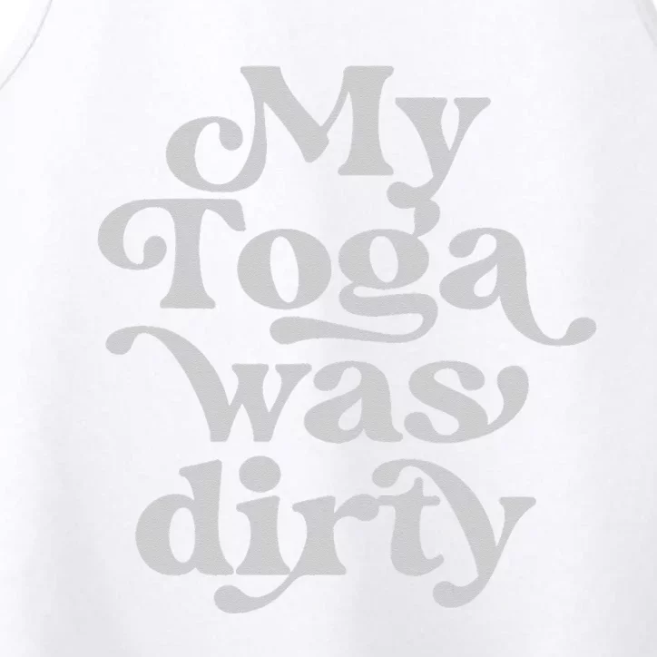 Funny Toga Party Costume My Toga Was Dirty Roman Greek Party Performance Tank