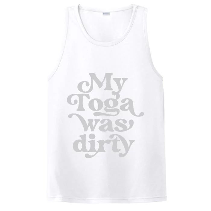 Funny Toga Party Costume My Toga Was Dirty Roman Greek Party Performance Tank